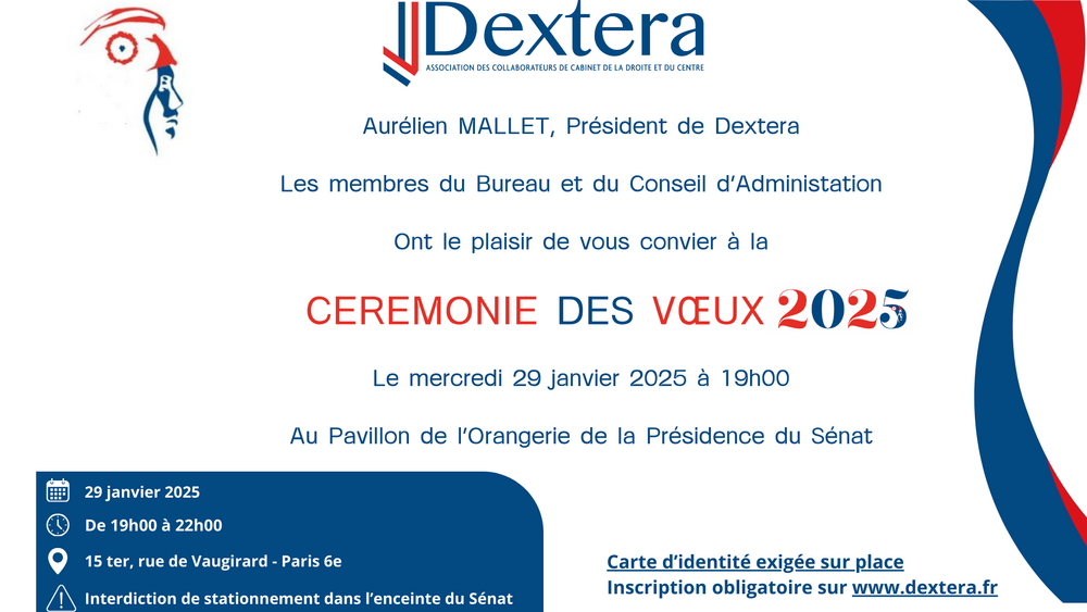 Cérémonie des voeux 2025 de Dextera au Sénat