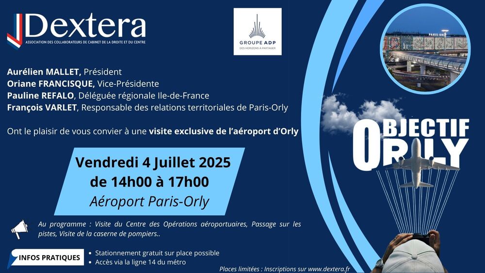 INVITATION DEXTERA / Visite privée de l'aéroport Paris-Orly