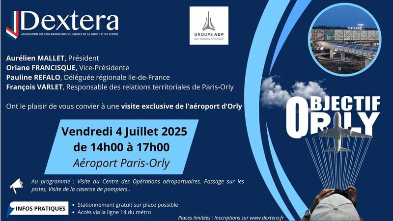 INVITATION DEXTERA / Visite privée de l'aéroport Paris-Orly