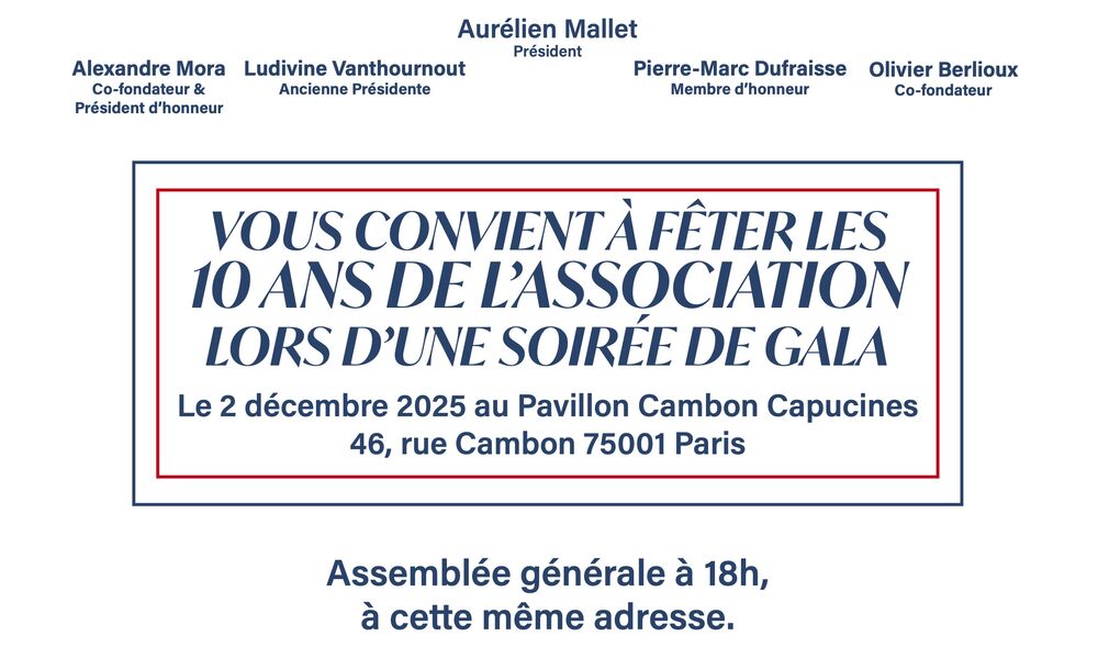 Soirée de gala des 10 ans de Dextera