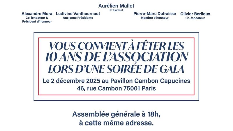 Soirée de gala des 10 ans de Dextera